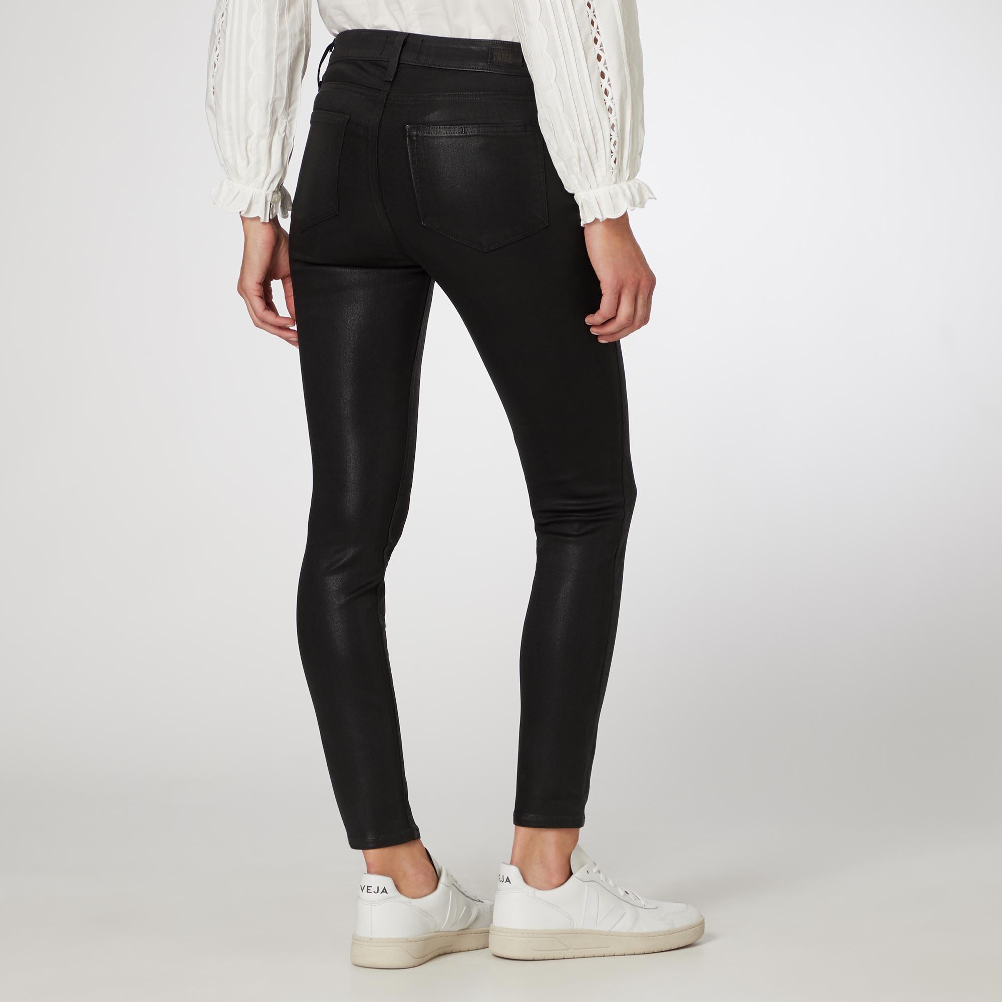 Hoxton Ankle High-Rise Coated Skinny Jeans